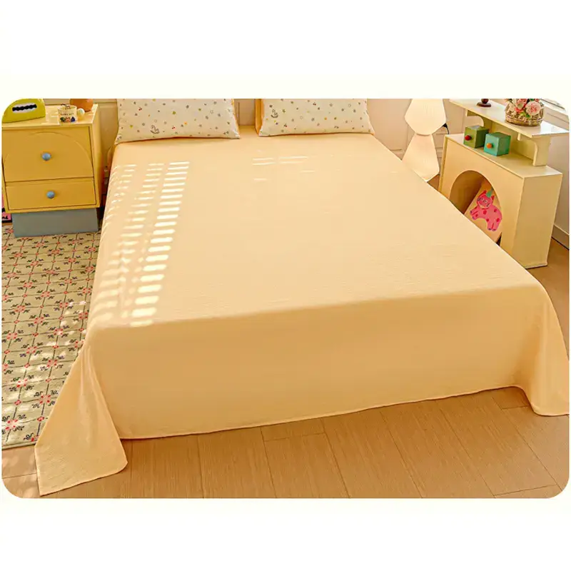 Minimalist cotton bed sheet set for modern bedroom interior decoration