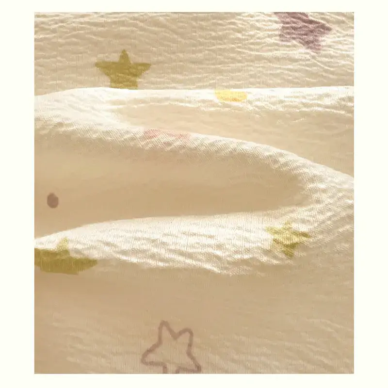 High density pure cotton fabric texture detail, skin-friendly breathable bedding material