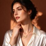 Interlocking Double Heart Pendant Necklace – Minimalist Gold Chain for Women - view 1